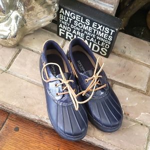 Sperry TOP-SIDER Navy Waterproof Duck Boots Size 9